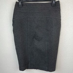 Thalian Dark Gray Midi Skirt Size 4 EUC
